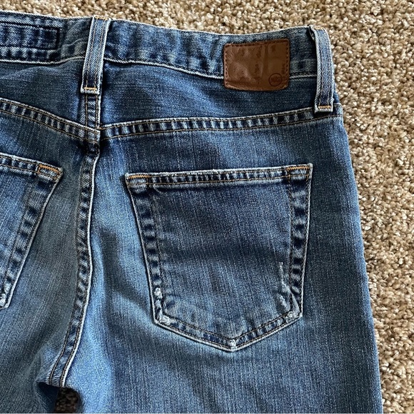 AG Adriano Goldschmied Ex Boyfriend Sloughy Slim Jeans Womens 25 R Ripped Grunge - Picture 10 of 16